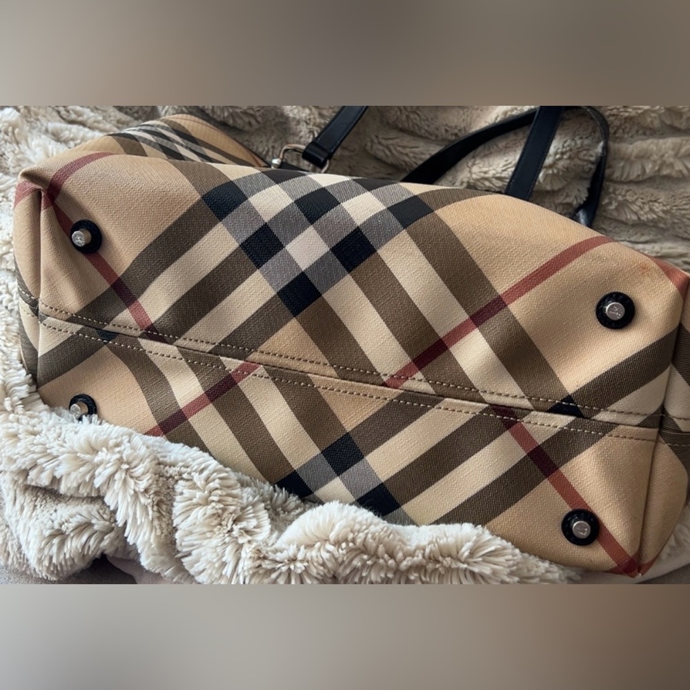 Burberry | Large Women’s Nikki SuperNova Check Tote Bag Handbag Plaid *Luxury - Picture 16 of 16